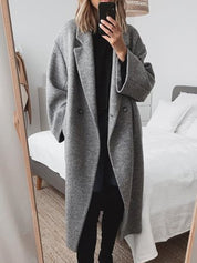 Jessie | Trendy Oversized Double Buttons Coat