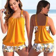 ESME | Chic and Trendy Two-Piece Tankini Ensemble - Lizabella Fashion