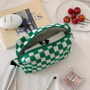 Claire | Stylish and Functional Checkered Beauty Organizer Set