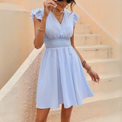 Elevate Your Summer Style with the Chic Striped Midi Dress by MADISON - Lizabella Fashion