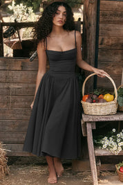 TULUM | Stylish Sleeveless Midi Dress with Figure-Flattering Corset Design - Lizabella Fashion