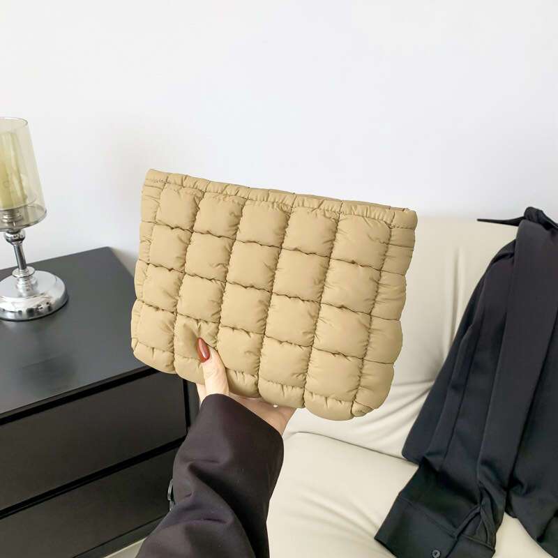 Sophie | Quilted Zippered Cosmetic Makeup Clutch Bag