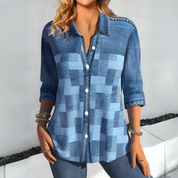 Amelia | Stylish Checked Women's Top