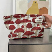 Ellie | Cute Mushroom Print Makeup Bag