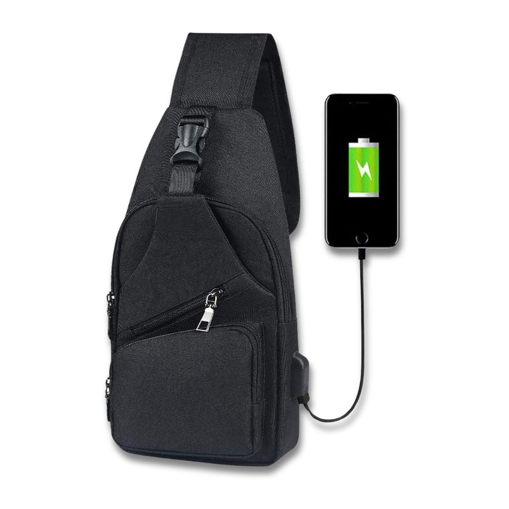 Chic Anti-Theft Crossbody Bag with Convenient Built-in Charging Port