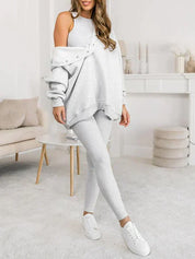 MILA | Cozy Three-Piece Lounge Set - Lizabella Fashion