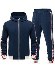 JUDE | Stylish 2-Piece Striped Tracksuit Ensemble