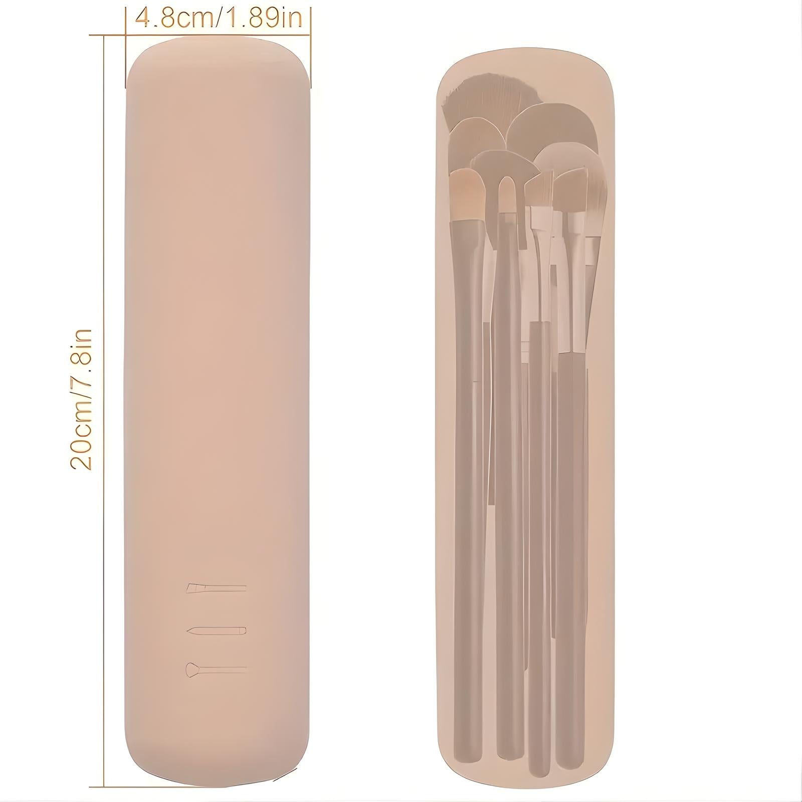 Isla | 3-Piece Makeup Brush Case Bag Set