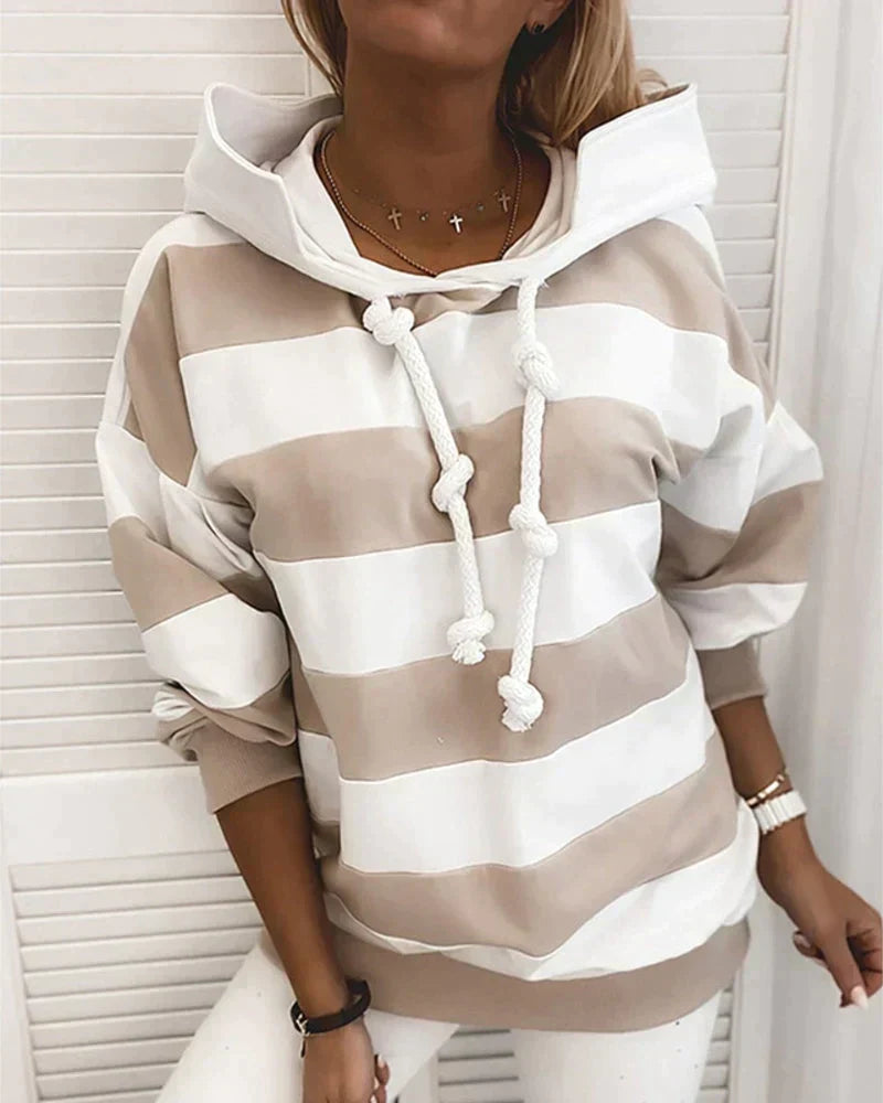 Elma | Casual &Comfortable Striped Hoodie Sweater