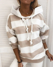 Elma | Casual &Comfortable Striped Hoodie Sweater