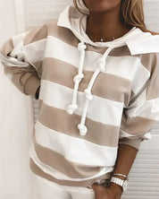 Elma | Casual &Comfortable Striped Hoodie Sweater