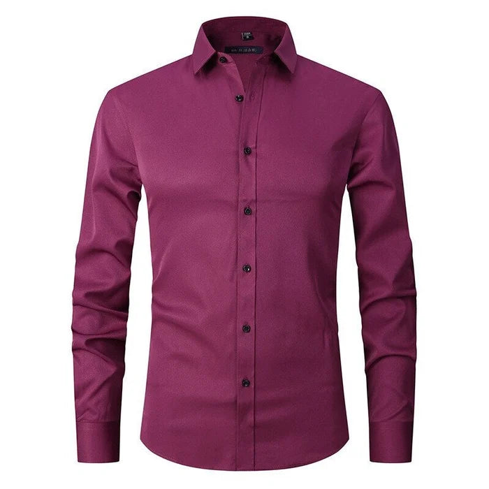 LUKE | Classic Stretch Shirt for Men - Wrinkle-Free Elegance - Lizabella Fashion