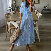 Alyanna | Flattering Floral Print Maxi Dress