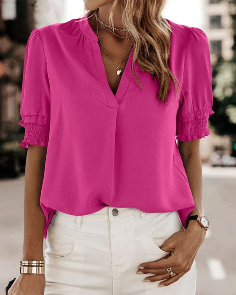 Flor | V-Neck Stylish Blouse