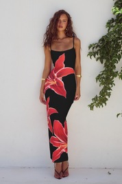 Thalia | Elegant Floral Design Bodycon Dress