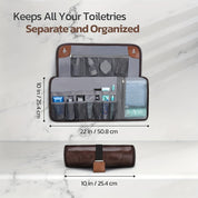 Isabella | Easy-Access Organize Toiletry Roll Bag