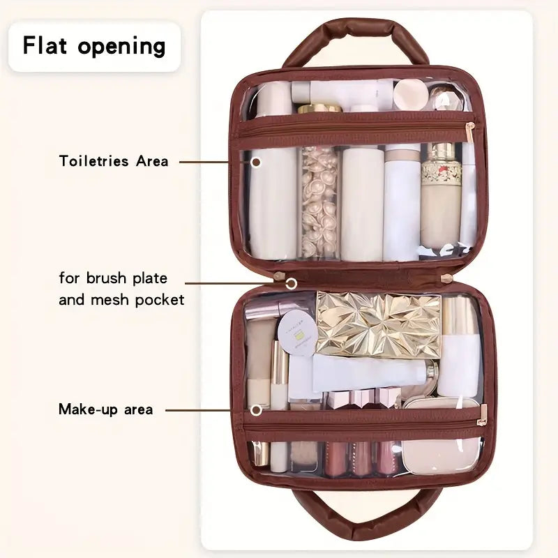 Sophia | Luxury Checkered Spacious Beauty Cosmetics Organizer