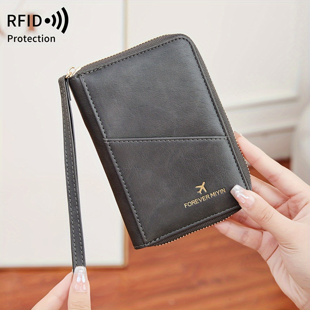 RFID Protected Travel Wallet Anti Thieft