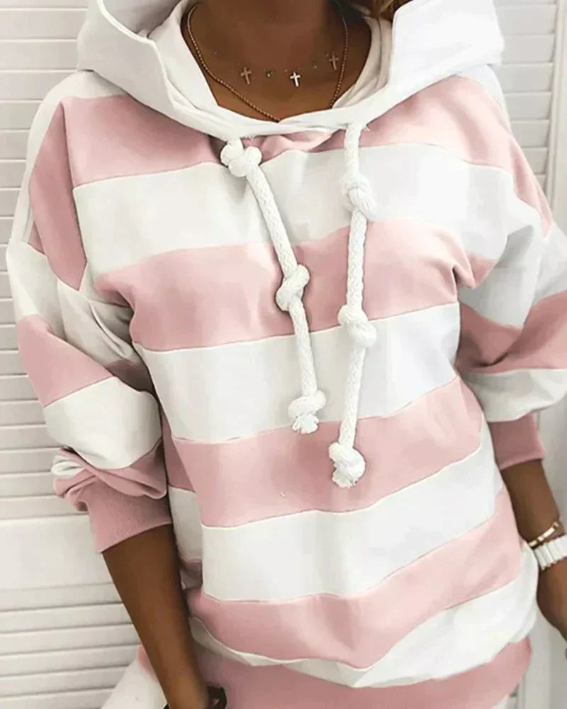 Elma | Casual &Comfortable Striped Hoodie Sweater