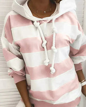 Elma | Casual &Comfortable Striped Hoodie Sweater