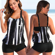 ESME | Chic and Trendy Two-Piece Tankini Ensemble - Lizabella Fashion