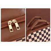 Sophia | Luxury Checkered Spacious Beauty Cosmetics Organizer