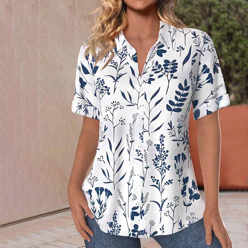 Joanna | Trendy Casual Floral Print Blouse