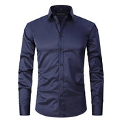 LUKE | Classic Stretch Shirt for Men - Wrinkle-Free Elegance - Lizabella Fashion