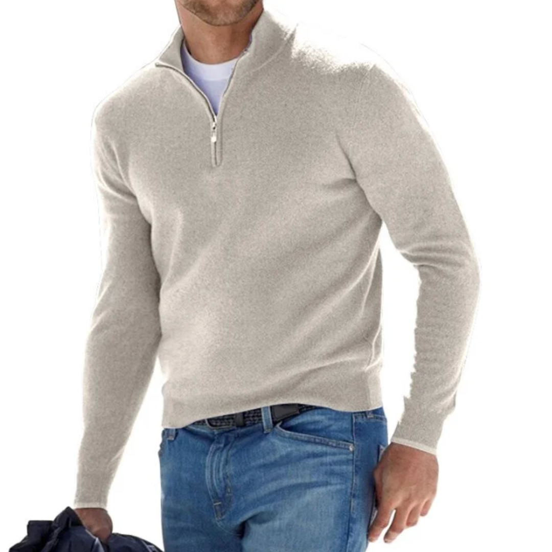 MORRIS | Stylish Zip-Up Pullover for Men - Lizabella Fashion