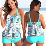 ESME | Chic and Trendy Two-Piece Tankini Ensemble - Lizabella Fashion