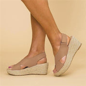 Cora | Fashionable Wedge Sandals - Sophisticated Summer Choice