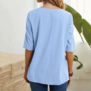 Miley | Comfy and Flattering Fit Vintage-Inspired Blouse