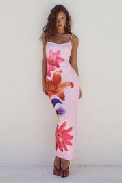 Thalia | Elegant Floral Design Bodycon Dress