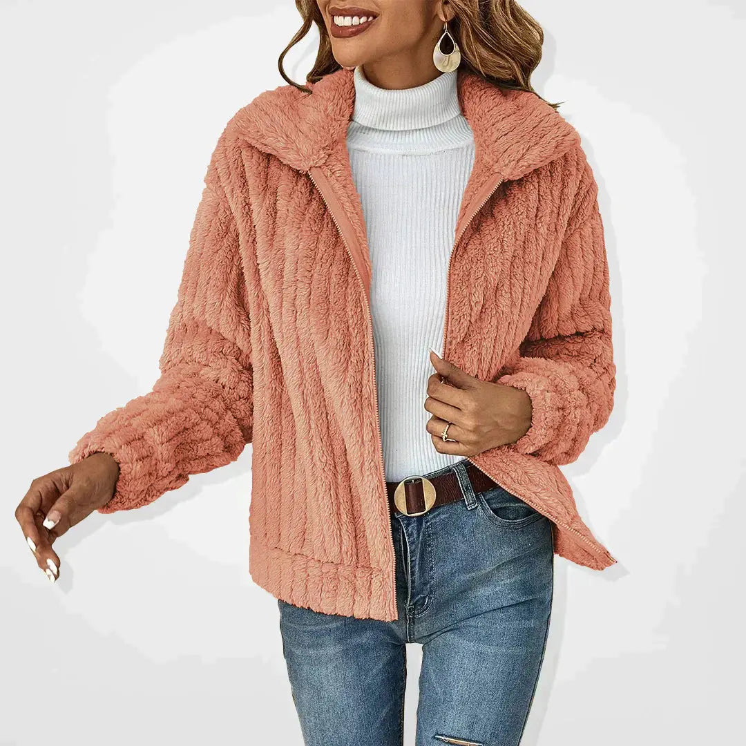 EMILY | Cosy Fluffy Cardigan-Lizabella Fashion