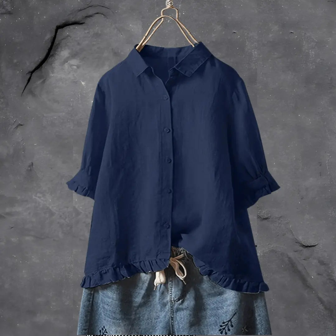 Elevate Your Wardrobe with Our Chic Cotton Shirt by ANN - Lizabella Fashion