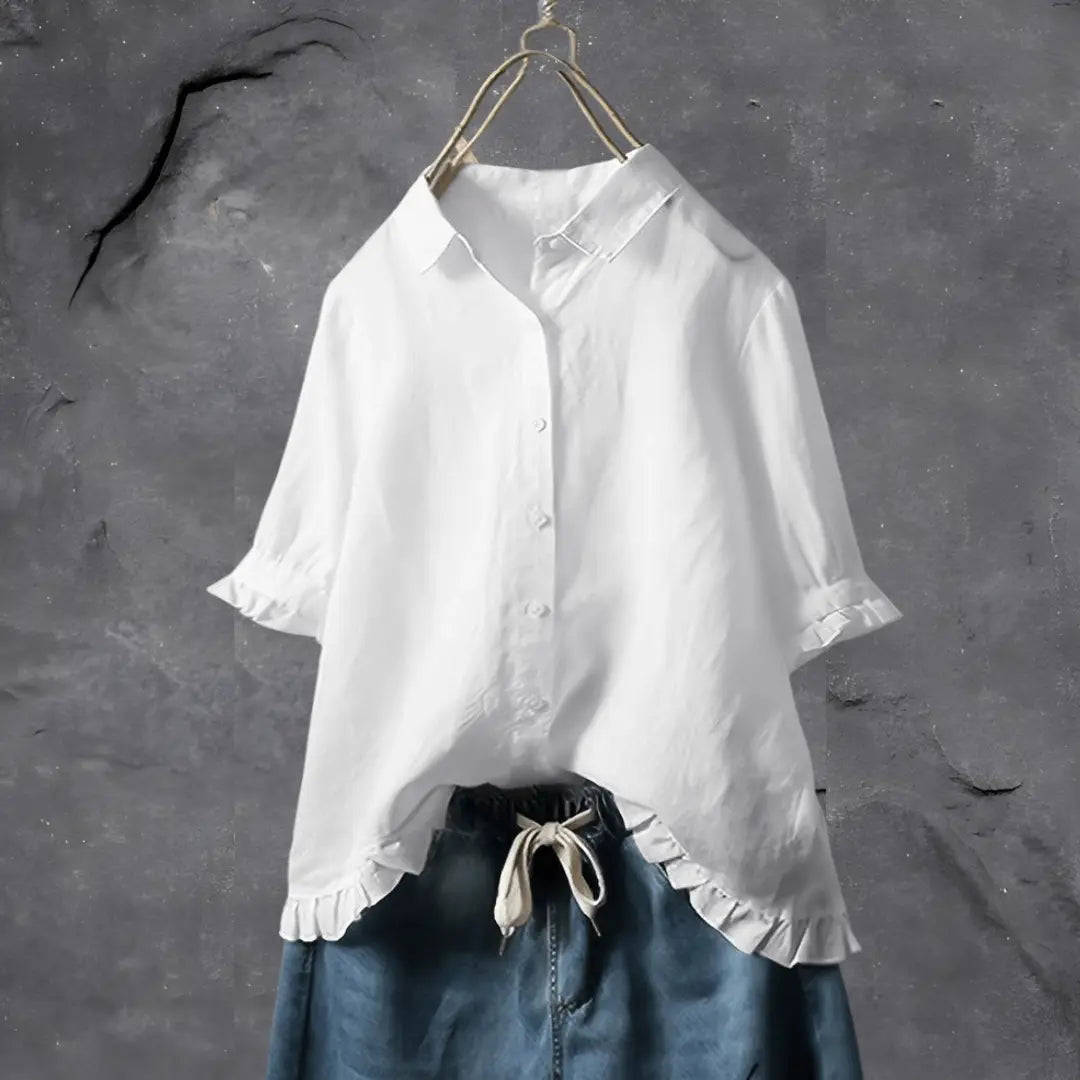 Elevate Your Wardrobe with Our Chic Cotton Shirt by ANN - Lizabella Fashion