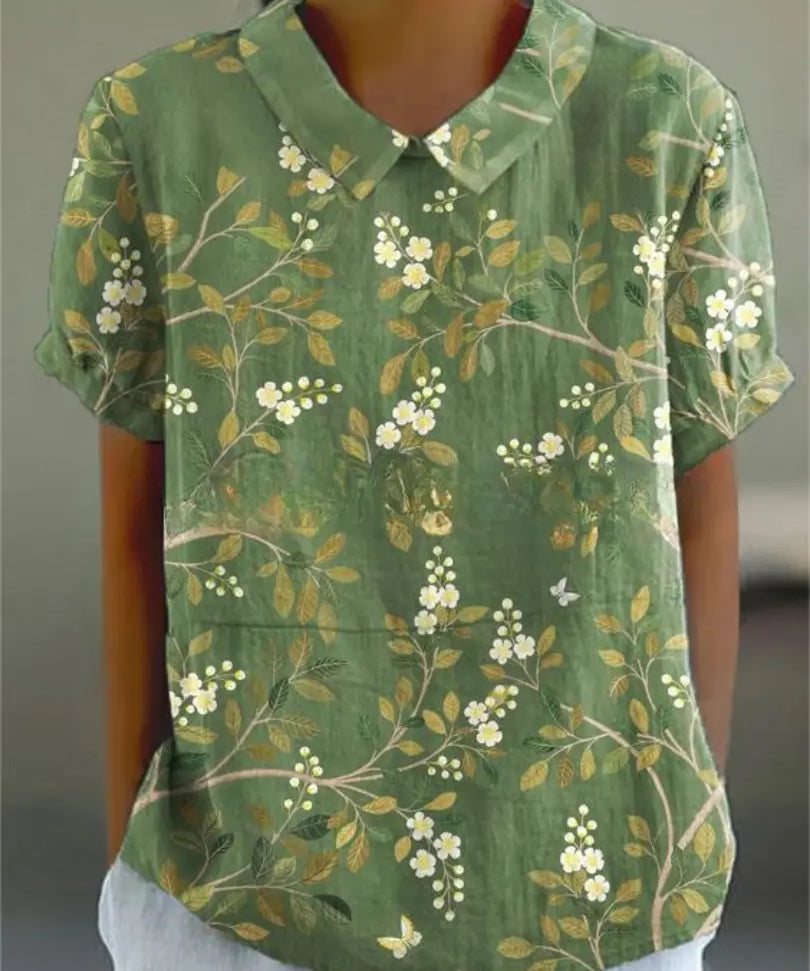 FLORA | Shirt with Flower Prints-Lizabella Fashion