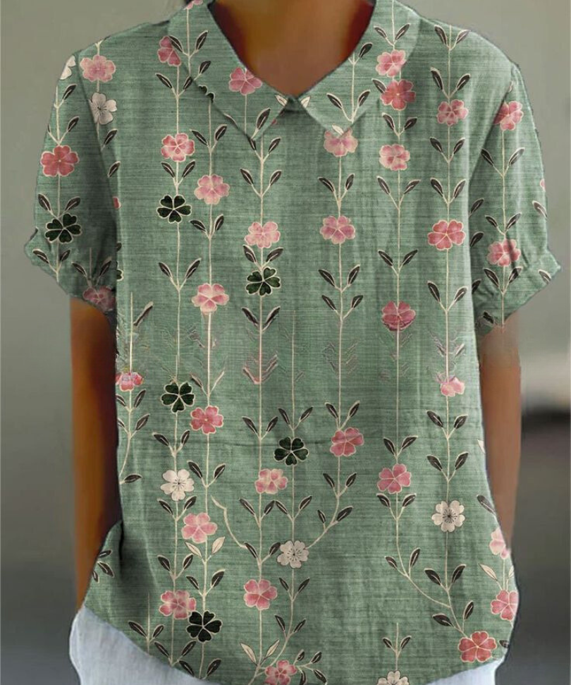 Fae | Floral Shirt with flowers