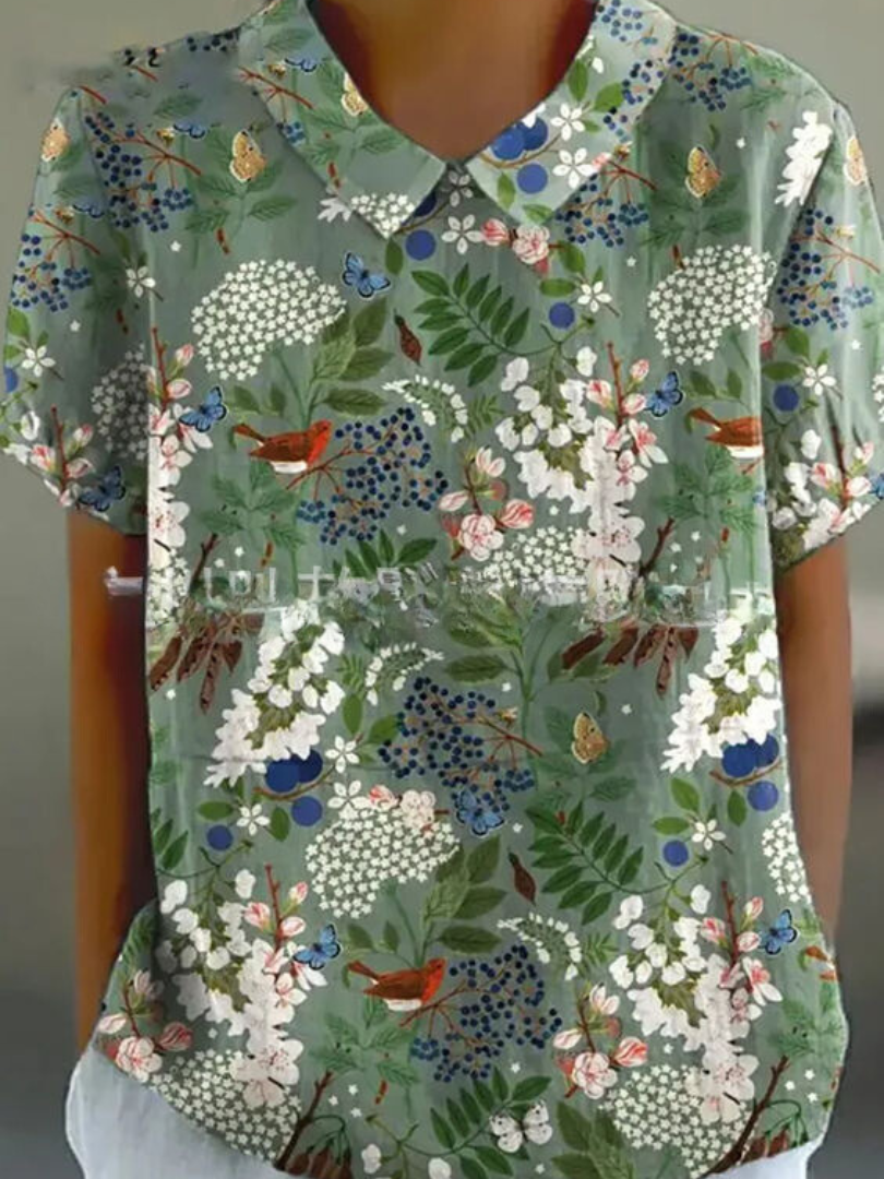 Fae | Floral Shirt with flowers