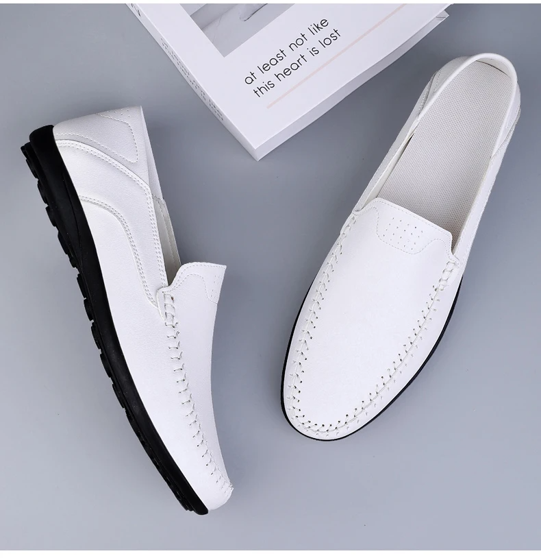 ENZO | Pu Leather Italian Loafers Men - Lizabella Fashion