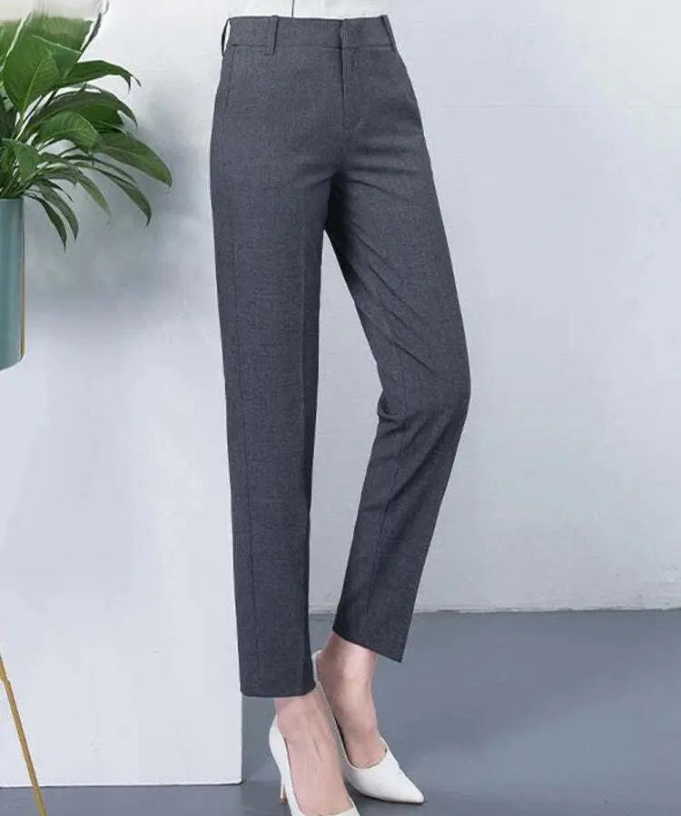 JANE | Chic High-Waisted Stretch Pants for Curvy Women - Lizabella Fashion