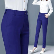 JANE | Chic High-Waisted Stretch Pants for Curvy Women - Lizabella Fashion