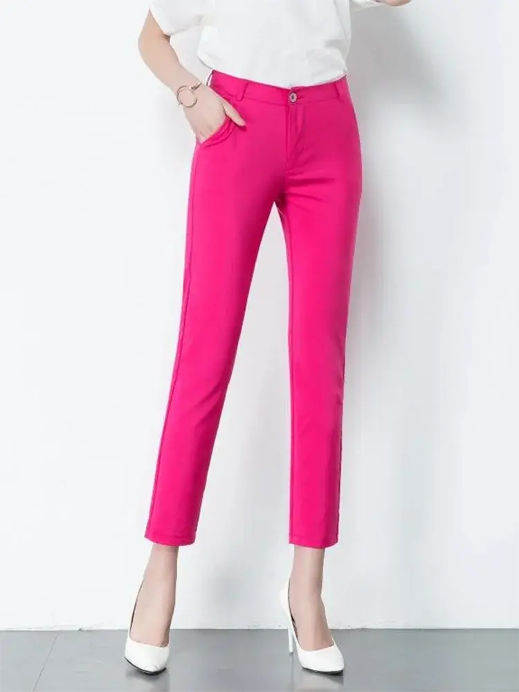 JANE | Chic High-Waisted Stretch Pants for Curvy Women - Lizabella Fashion