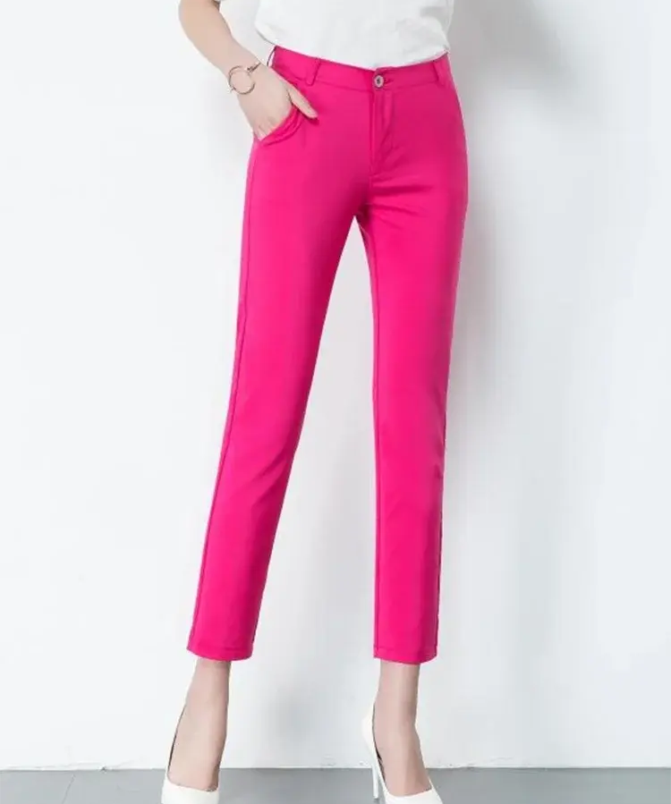 JANE | Chic High-Waisted Stretch Pants for Curvy Women - Lizabella Fashion