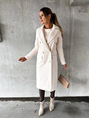 KATE | Woolen Coat Long Fit Women - Lizabella Fashion