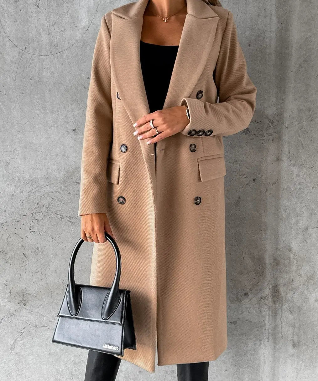 KATE | Woolen Coat Long Fit Women - Lizabella Fashion