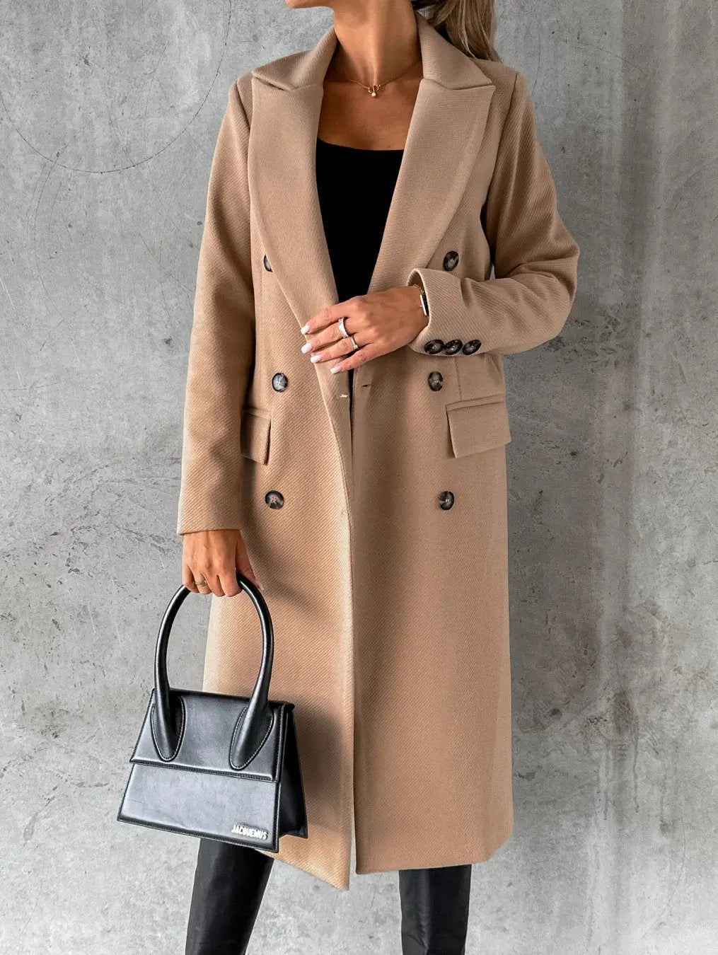 KATE | Woolen Coat Long Fit Women - Lizabella Fashion