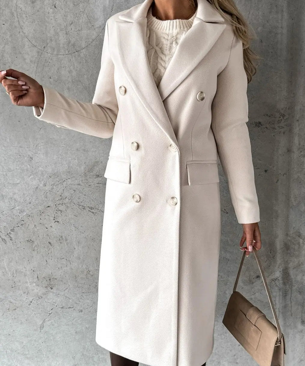 KATE | Woolen Coat Long Fit Women - Lizabella Fashion