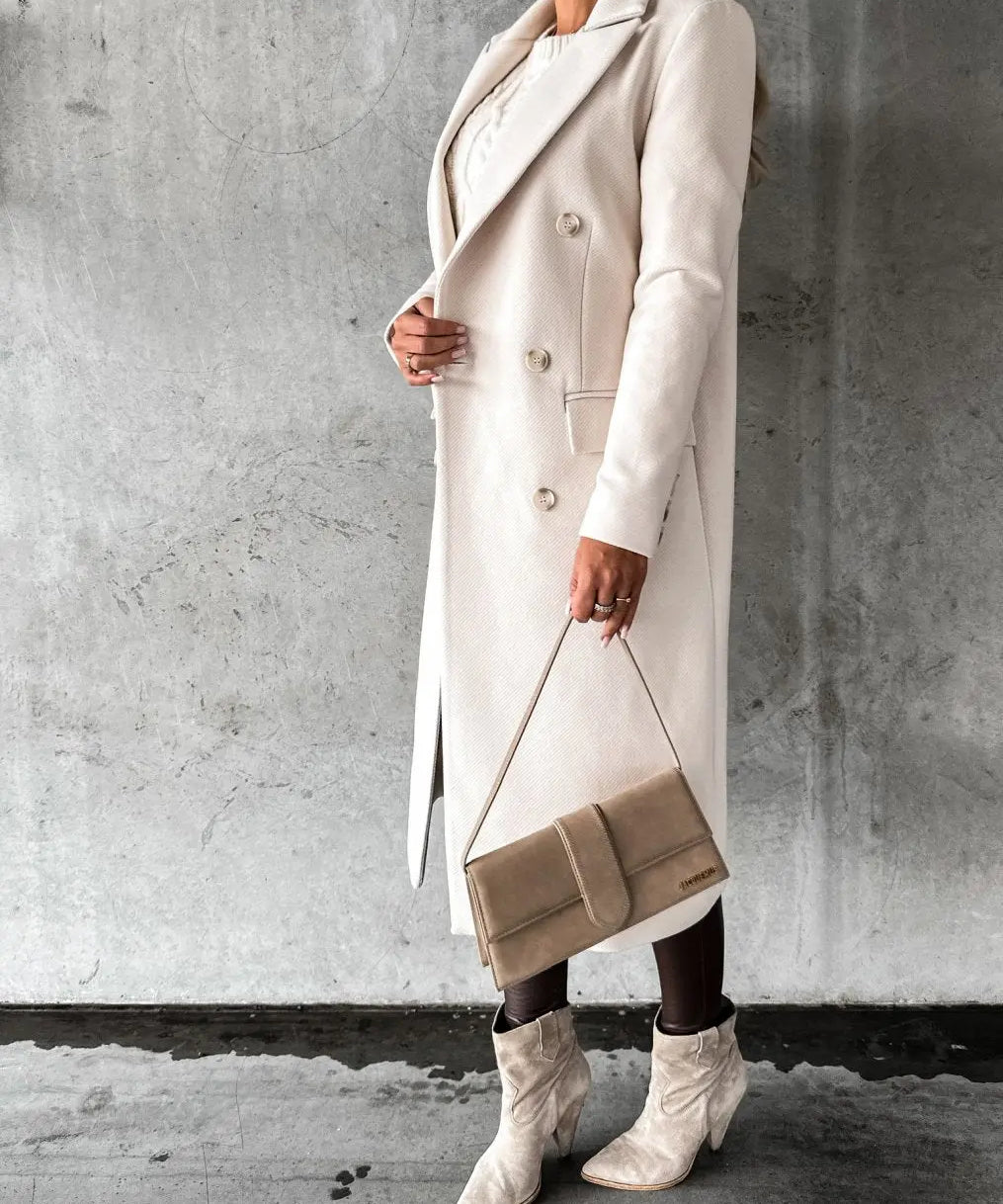 KATE | Woolen Coat Long Fit Women - Lizabella Fashion