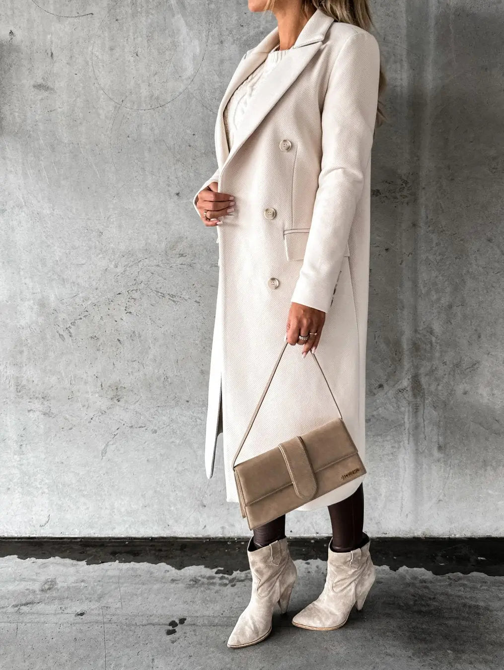 KATE | Woolen Coat Long Fit Women - Lizabella Fashion